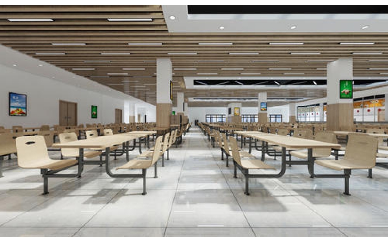 育才中学餐厅效果图